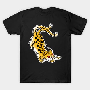 Nekomata cat tattoo art style T-Shirt